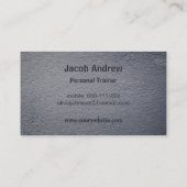 Carte De Visite Entraîneur personnel de Faux de forme physique (Dos)