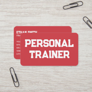 Carte De Visite Entraîneur Personnel de Fitness