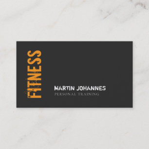 Carte De Visite Entraîneur Personnel de Fitness Moderne Minimalist