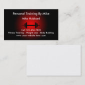 Carte De Visite Entraîneur personnel de forme physique (Devant / Derrière)