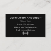 Carte De Visite Entraîneur personnel de forme physique de rat (Dos)