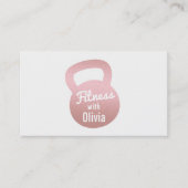 Carte De Visite Entraîneur personnel d'or de Faux de forme (Devant)