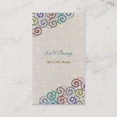 Carte De Visite Entraîneur personnel en spirale (Dos)