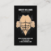 Carte De Visite Entraîneur personnel et forme physique (Devant)