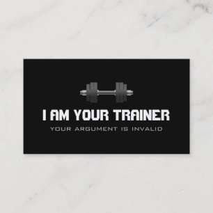 Carte De Visite Entraîneur Personnel Exercice Salle de Sport Entre