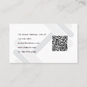 Carte De Visite Entraîneur personnel féminin (Dos)