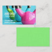 Carte De Visite Entraîneur personnel Freelance Fitness Entraîneur (Devant / Derrière)