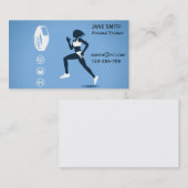 Carte De Visite Entraîneur personnel Freelance Fitness Entraîneur (Devant / Derrière)