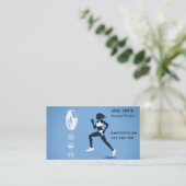 Carte De Visite Entraîneur personnel Freelance Fitness Entraîneur (Debout devant)
