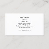 Carte De Visite Entraîneur personnel Kettlebell, Dumbbell, Stopwat (Dos)