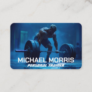 Carte De Visite Entraîneur Personnel Moderne de Fitness Gym