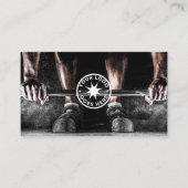 Carte De Visite Entraîneur personnel noir (Devant)