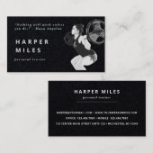 Carte De Visite entraîneur personnel noir et blanc (Devant / Derrière)