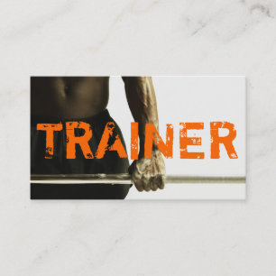 Carte De Visite Entraîneur Personnel Salle de Sport Fitness Entrep