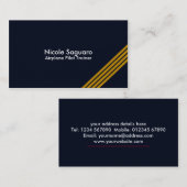 Carte De Visite Entraîneur pilote d'avion (Devant / Derrière)