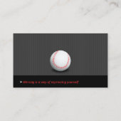 Carte De Visite Entraîneur professionnel | Baseball Master Sport (Dos)