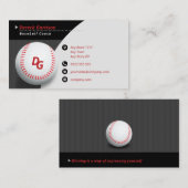 Carte De Visite Entraîneur professionnel | Baseball Master Sport (Devant / Derrière)
