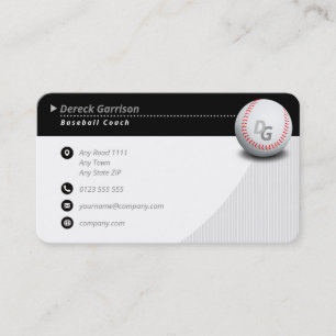 Carte De Visite Entraîneur professionnel   Baseball Master Sport