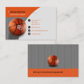 Carte De Visite Entraîneur professionnel | Basket-ball Master Spor (Devant / Derrière)