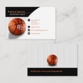 Carte De Visite Entraîneur professionnel | Basket-ball Master Spor (Devant / Derrière)