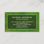 Carte De Visite Entraîneur professionnel de badminton de Shuttleco (Dos)