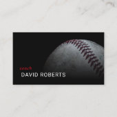 Carte De Visite Entraîneur professionnel de baseball Sport instruc (Devant)