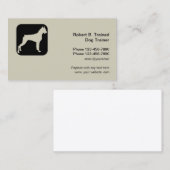 Carte De Visite Entraîneur professionnel de chiens (Devant / Derrière)