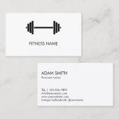 Carte De Visite Entraîneur professionnel de conditionnement physiq (Devant / Derrière)