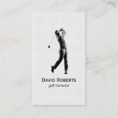 Carte De Visite Entraîneur professionnel de golf (Devant)