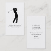 Carte De Visite Entraîneur professionnel de golf (Devant / Derrière)