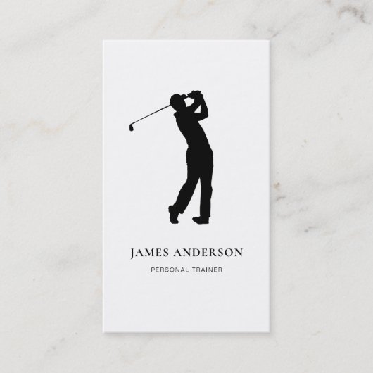 Carte De Visite Entraîneur professionnel de golf (Devant)