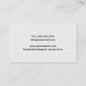 Carte De Visite Entraîneur professionnel de golf instructeur de go (Dos)