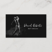Carte De Visite Entraîneur professionnel de golf instructeur de go (Devant)