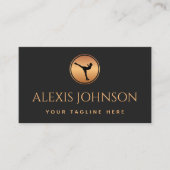 Carte De Visite Entraîneur professionnel de patinage sur glace Log (Devant)