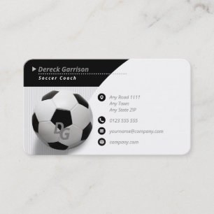 Carte De Visite Entraîneur professionnel Sport maître de footb