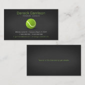 Carte De Visite Entraîneur professionnel | Tennis Master Sport (Devant / Derrière)