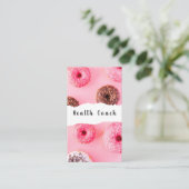 Carte De Visite Entraîneur santé Donuts (Debout devant)