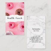 Carte De Visite Entraîneur santé Donuts (Devant / Derrière)