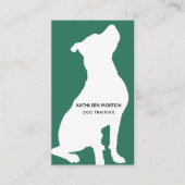 Carte De Visite Entraîneur Silhouette moderne (Devant)