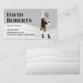 Carte De Visite Entraîneur sportif de tennis Abstrait (Devant / Derrière)