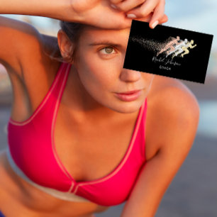 Carte De Visite Entraîneur sportif instructeur de logo de l'athlèt