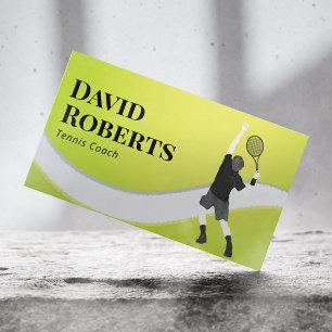 Carte De Visite Entraîneur sportif professionnel de tennis