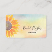 Carte De Visite Entraîneur Sunflower Life Coloré (Devant)