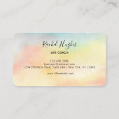 Carte De Visite Entraîneur Sunflower Life Coloré (Dos)