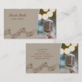 Carte De Visite Entraîneur Vocal (Devant / Derrière)