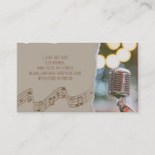 Carte De Visite Entraîneur Vocal (Dos)