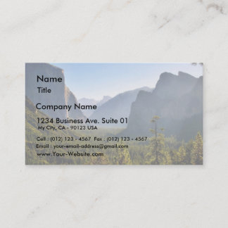Carte De Visite Entrée De La Vallée De Yosemite