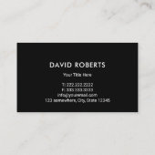 Carte De Visite Entrepôt de la pelouse Ambiance Black & Navy (Dos)