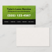 Carte De Visite Entrepôt de pelouse Aménagement Landscapage Coupe  (Devant / Derrière)