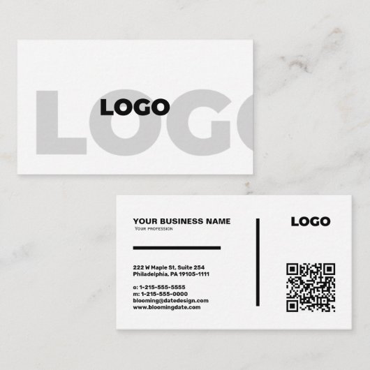 Carte de visite Entrepreneur (Devant / Derrière)